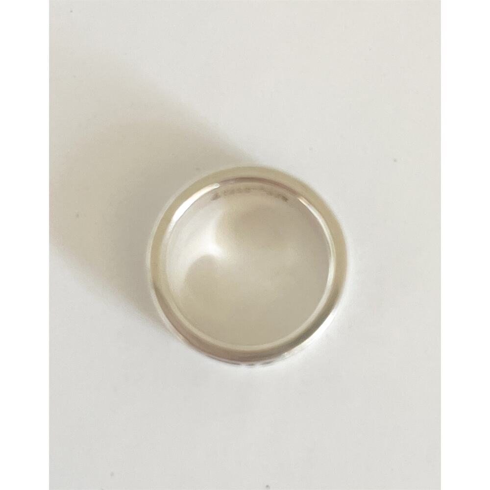 Tiffany & Co. Sterling Silver Atlas Ring Roman Numerals Band 4.5 - Picture 7 of 8